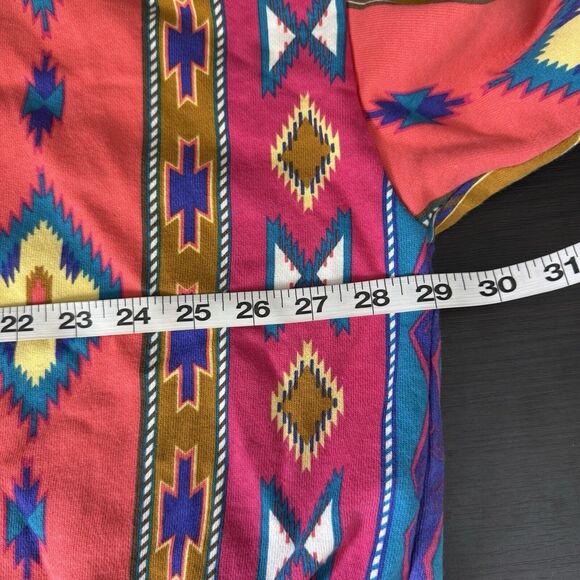 Vintage Southwest Jacket Top Women Large Western Southwestern Crop Shacket Retro - Picture 9 of 10